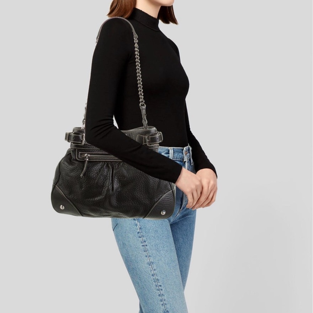 Dolce & Gabbana Black Textured Shoulder Bag - Picture 3 of 9